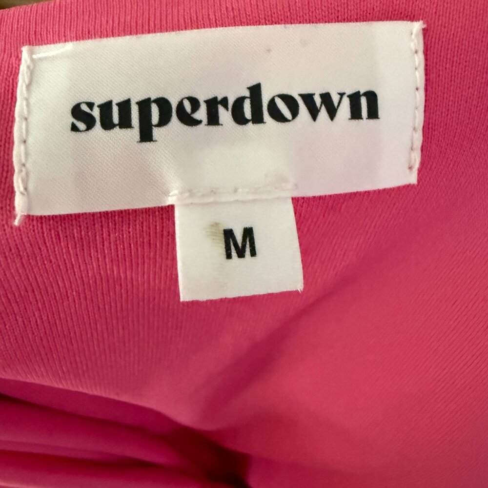 Superdown Revolve Sparkly Hot Pink Halter Mini Dress Women's size M - Picture 8 of 9